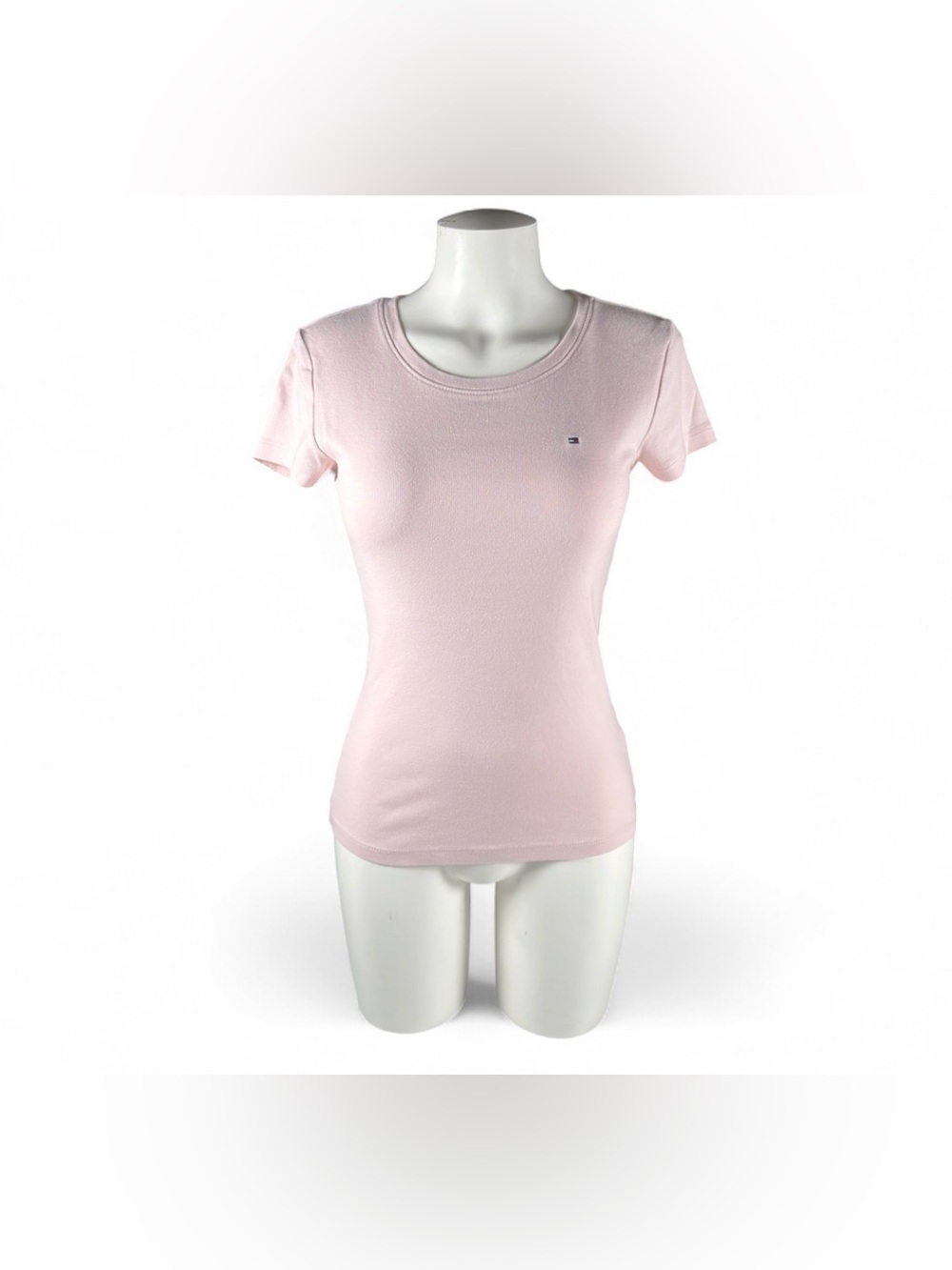 Tommy Hilfiger Pink Crewneck Short Sleeve Top Women’s Size Small